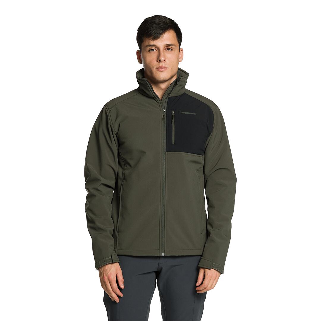 Softshell para Hombre Trangoworld Pradelles Verde/Negro 4/7
