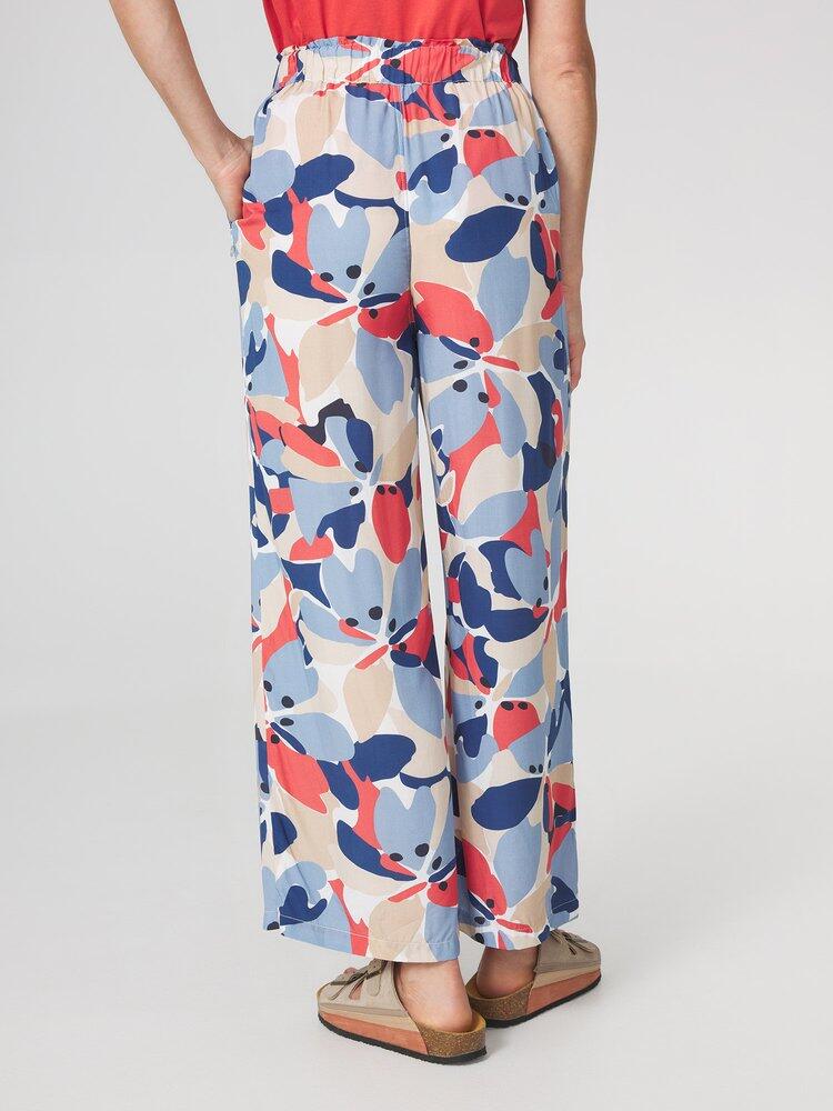 Pantalones TBS Agleapan para mujer - Azul/Rojo 3/5