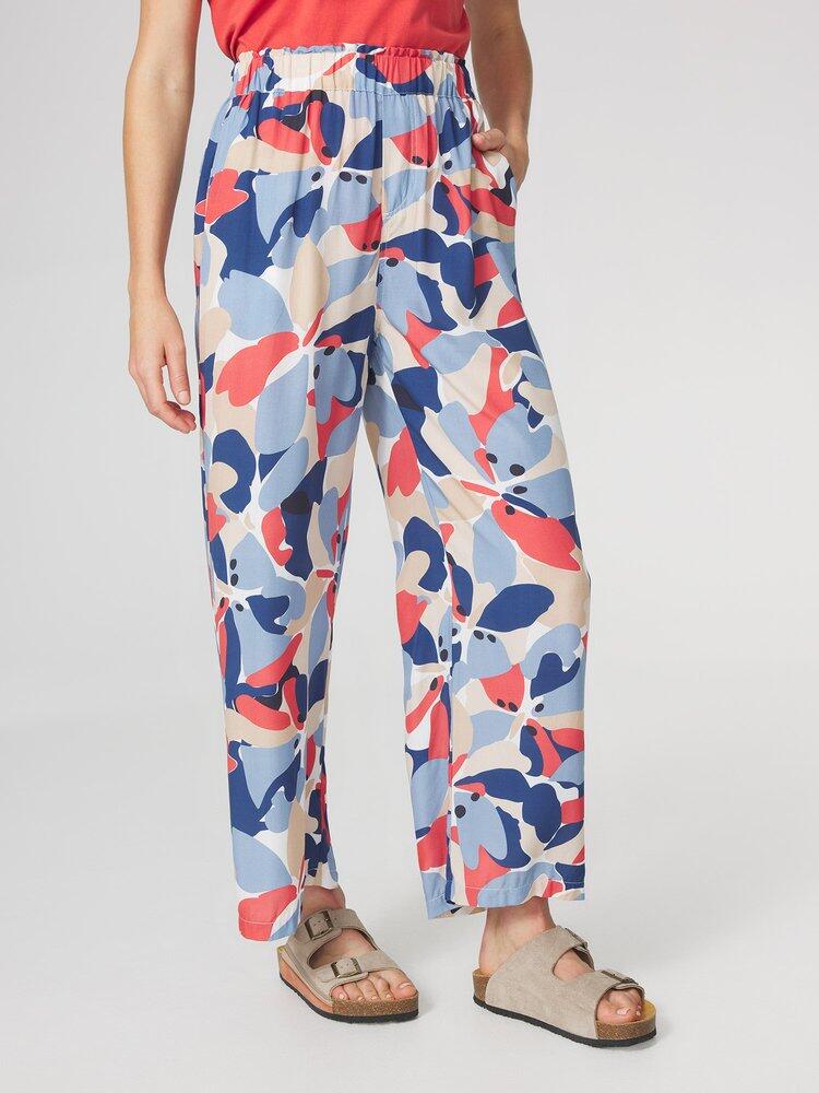 Pantalones TBS Agleapan para mujer - Azul/Rojo 2/5