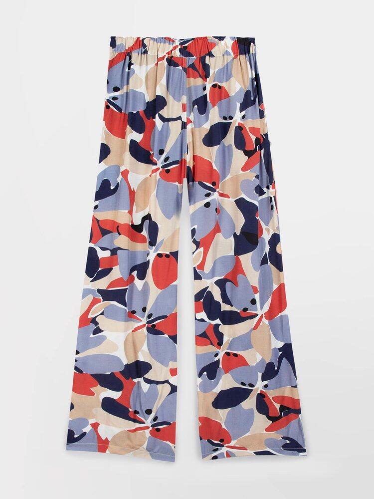 Pantalones TBS Agleapan para mujer - Azul/Rojo 5/5