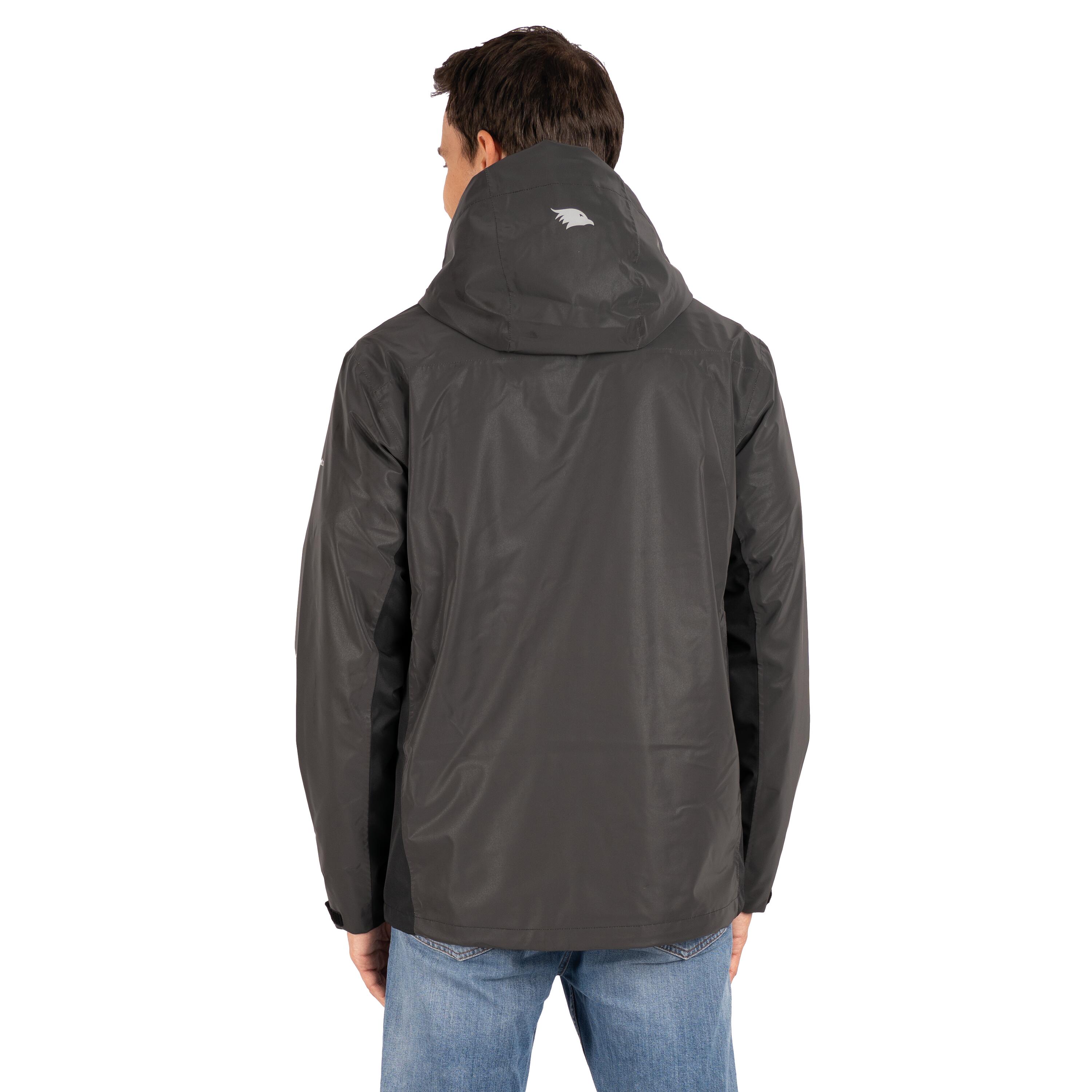 Veste 3-en-1 homme imperméable et réfléchissante avec polaire amovible 3/7