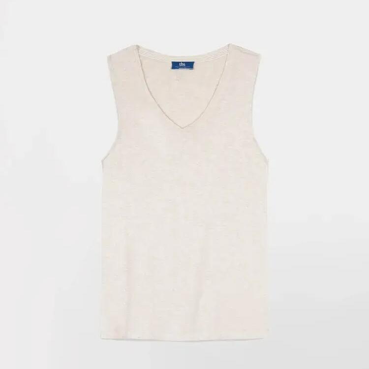 Women's White Vest Top TBS ADINADEBP