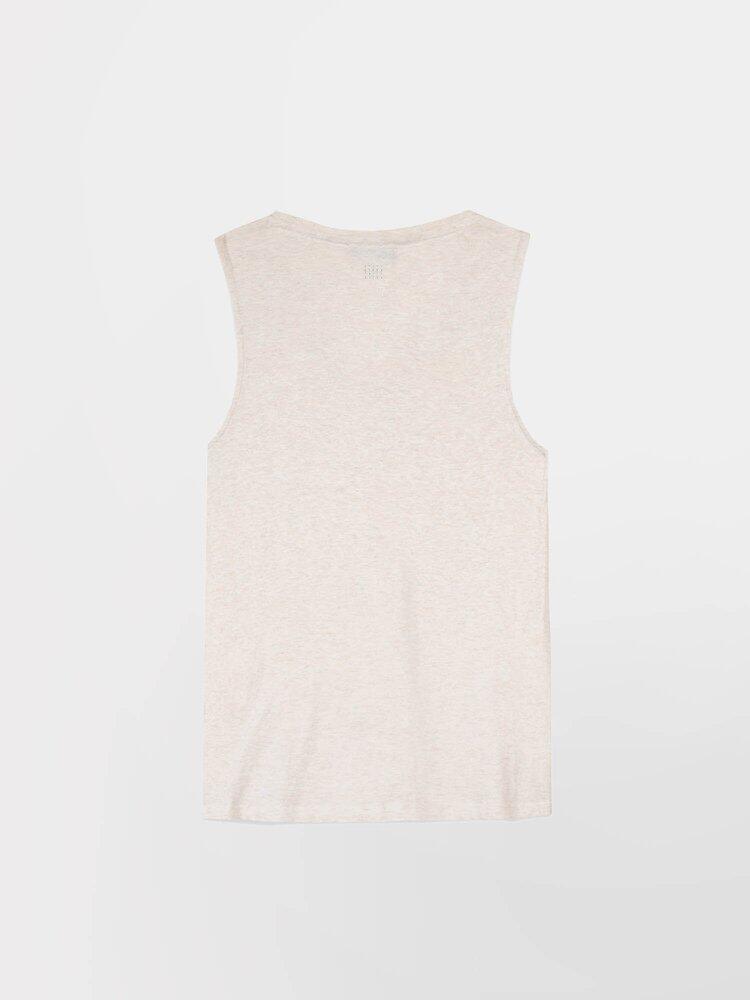 Camiseta sin mangas blanca para mujer TBS Adinadebp 2/2