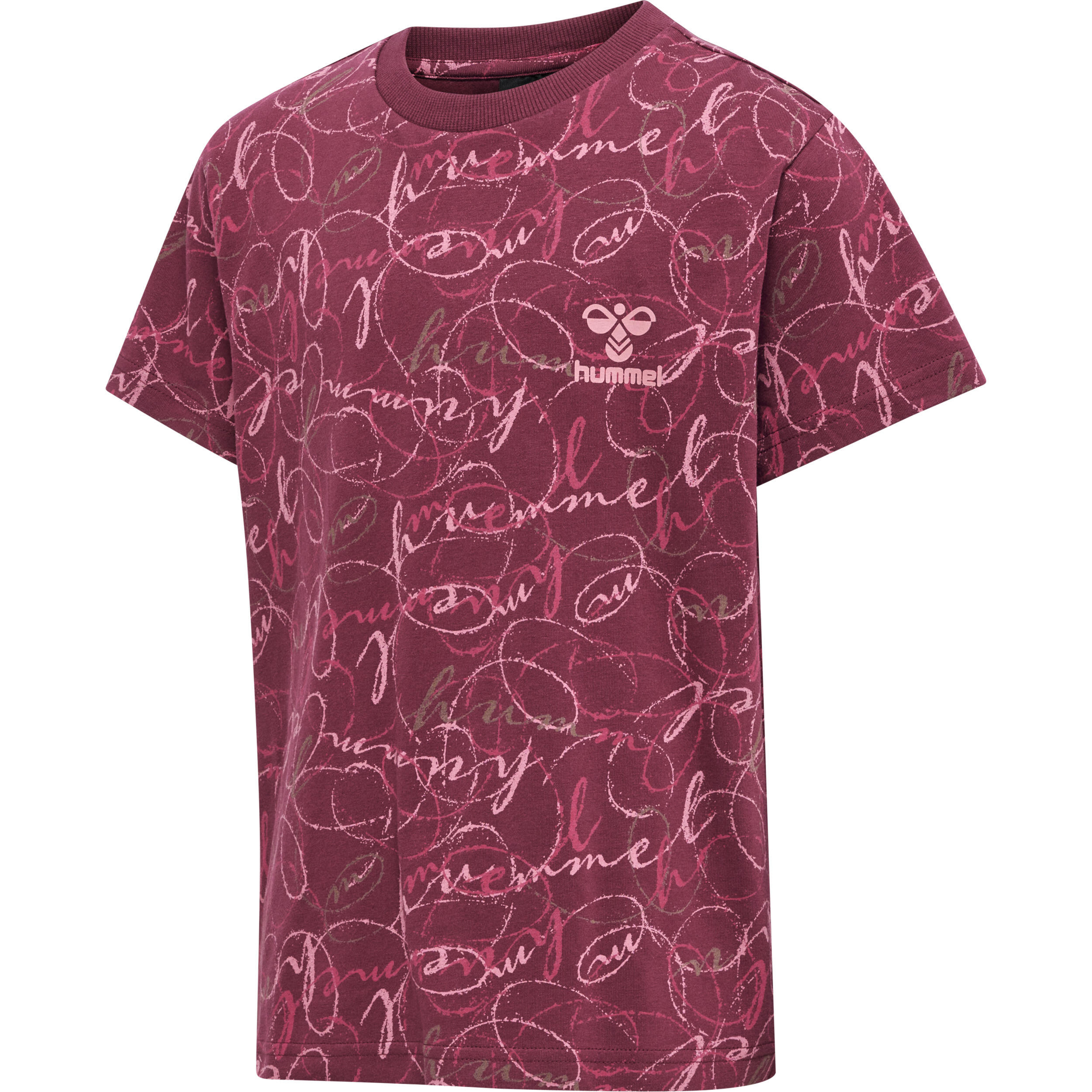 Hummel - T-shirt Fille Hummel Merry - T-shirt Manches Courtes - Rose|rouge - Decathlon