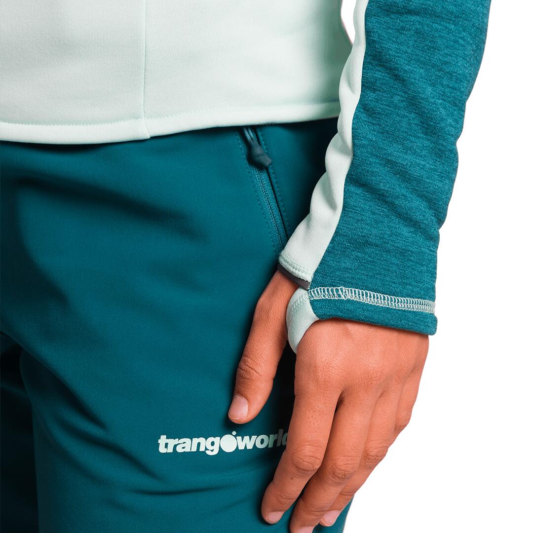 Jersey para Mujer Trangoworld Brenta Verde/Verde/Gris 5/5