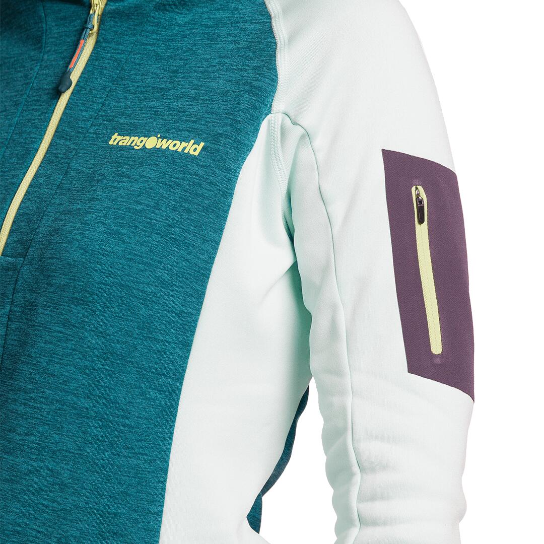 Jersey para Mujer Trangoworld Brenta Verde/Verde/Gris 4/5