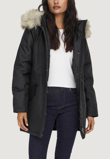 WOMEN'S Parka ONLNEWKATY PARKA LIFE OTW CC SCHWARZ