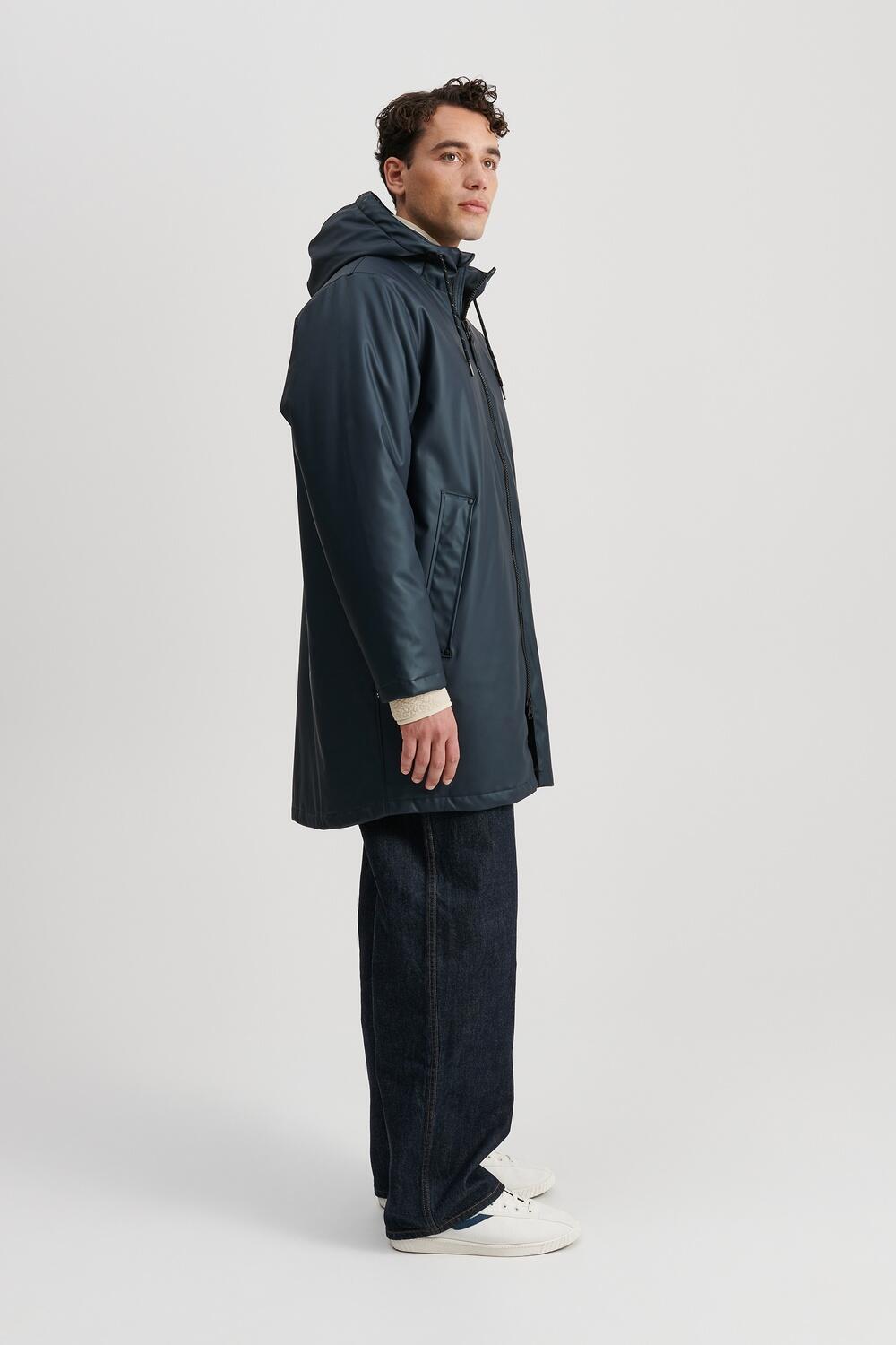 Manteau de pluie de randonnée matelassé Wings bleu marine 4/7