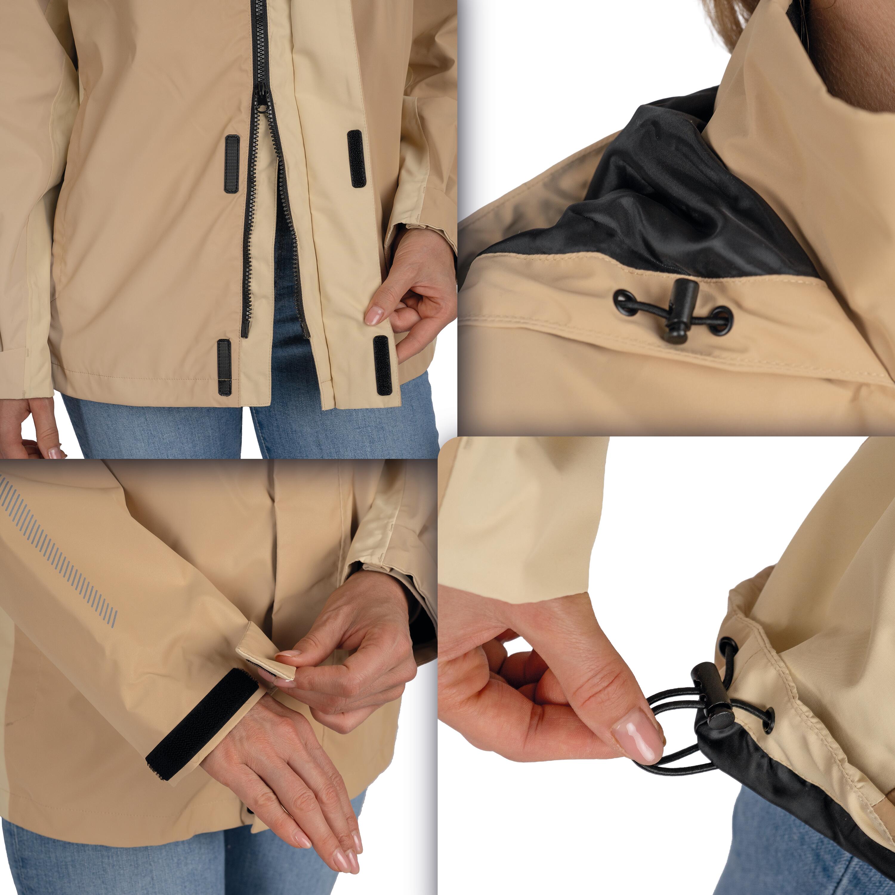 Veste 3-en-1 femme imperméable et réfléchissante avec polaire amovible 6/7