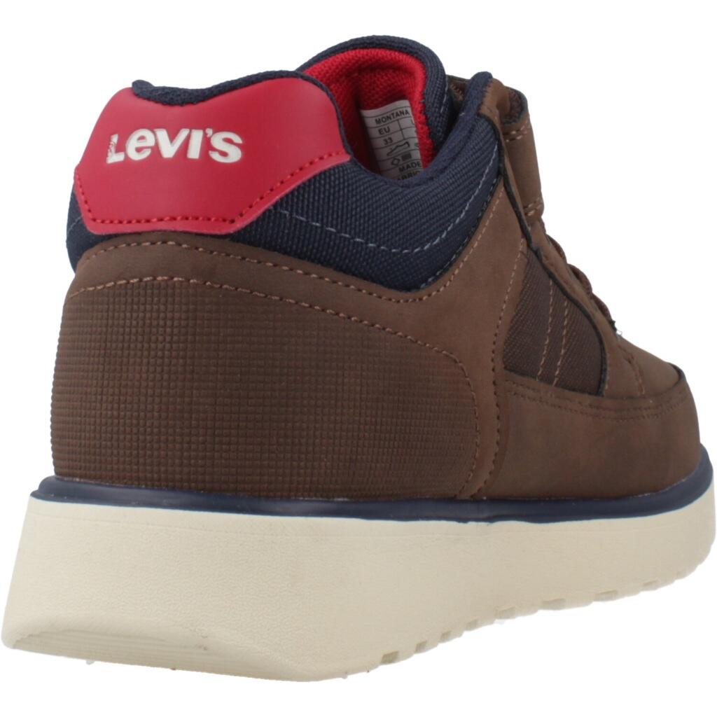 Baskets Levi's Modèle Montana Couleur Marron 3/5