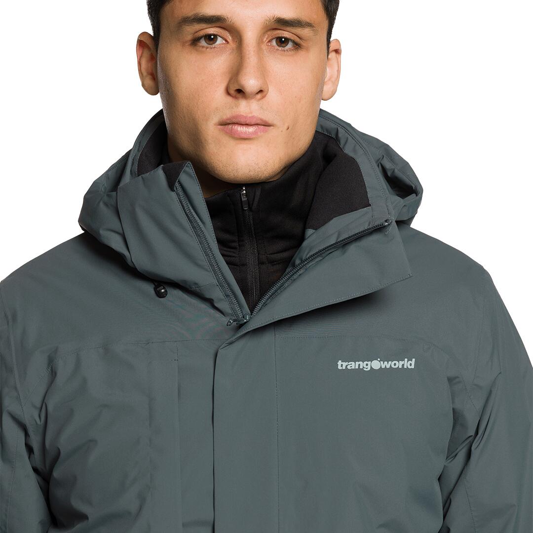 Chaqueta para Hombre Trangoworld Balerna termic Gris Impermeable 7/7