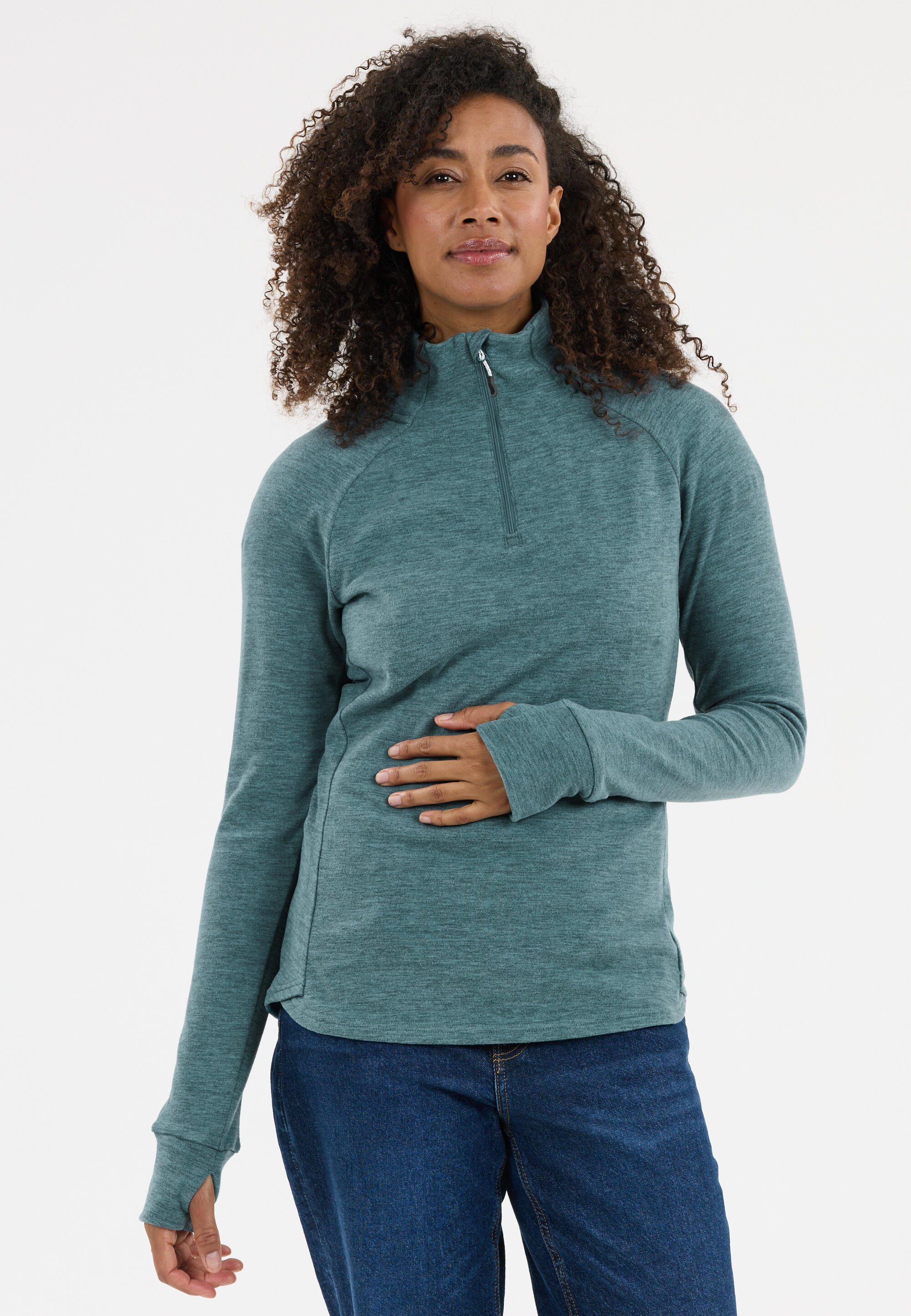 Camiseta de manga larga con cuello con cremallera para mujer Whistler Kajsa 4/5