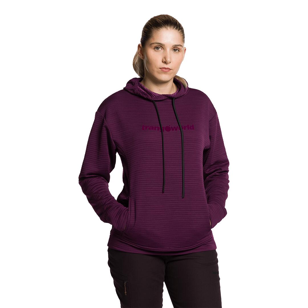 Sudadera para Mujer Trangoworld Bastilles Morado 3/4