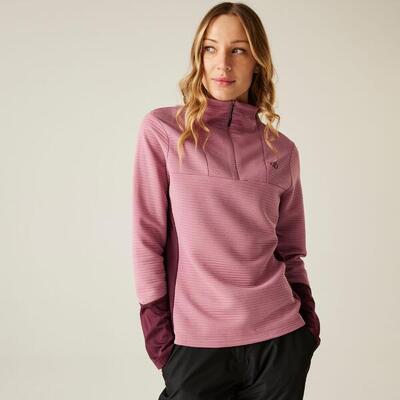 Dames iced core stretchende isolerende midlayer met kwartrits