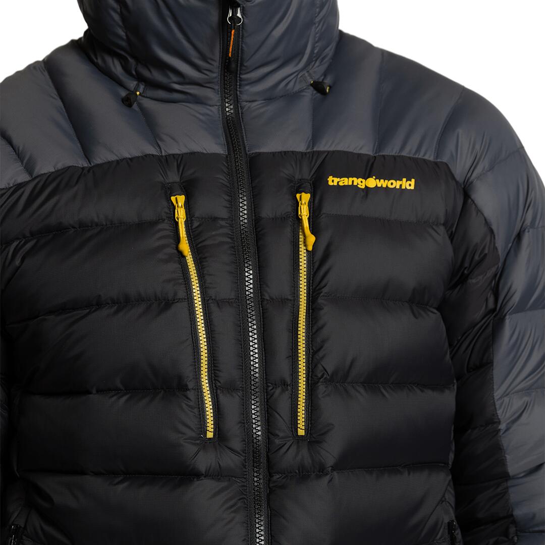 Plumífero para Hombre Trangoworld Lugo v02 Negro/Gris/Naranja 235g 700cuin 4/6