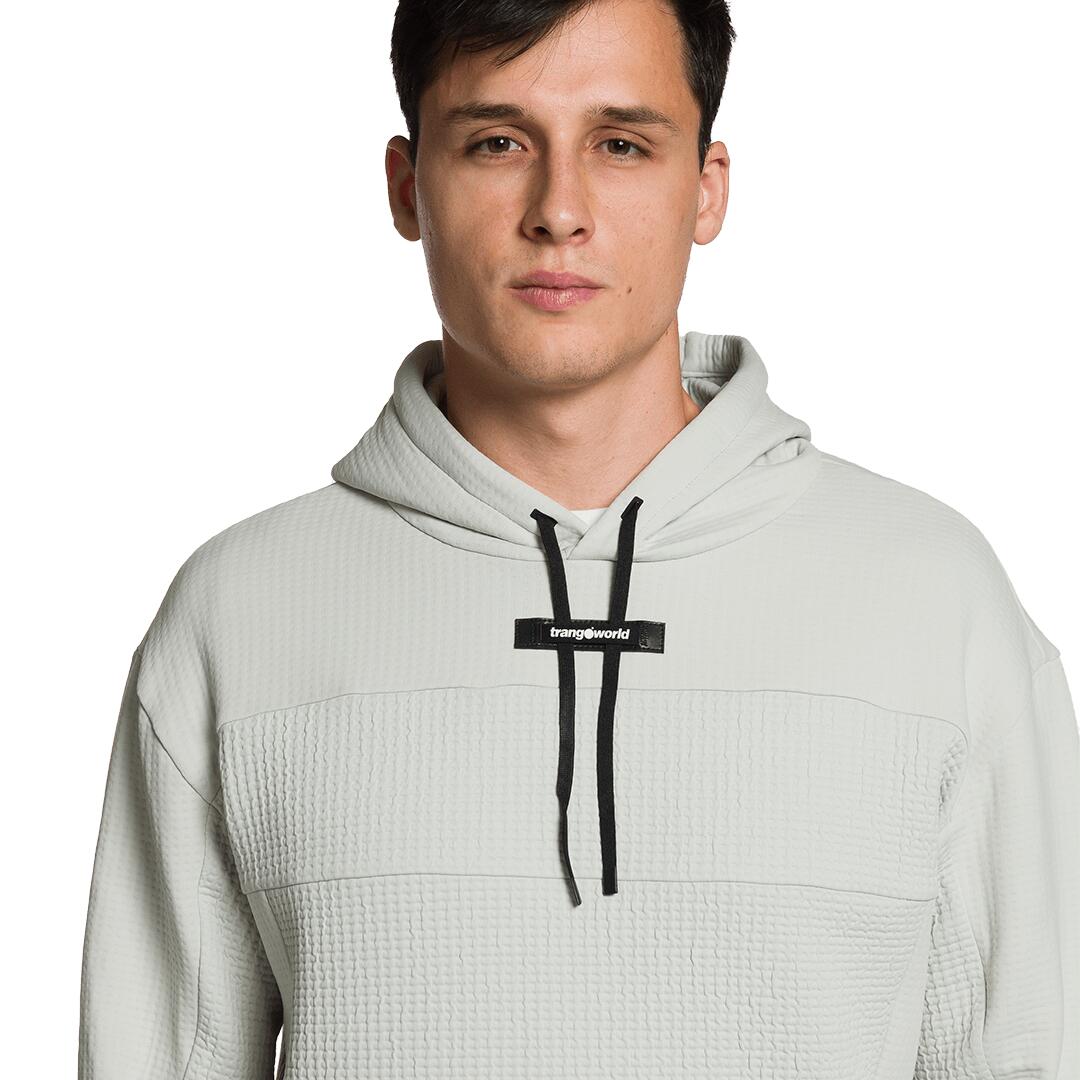 Sudadera para Hombre Trangoworld Barlu Gris 3/4