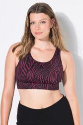 Femme Brassière de sport à dos nageur avec imprimé zébré coloré