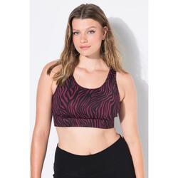 Femme Brassière de sport à dos nageur avec imprimé zébré coloré