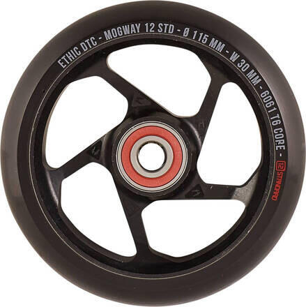ETHIC DTC Roda de Trotinete | Mogway (x1) | Preto | 115mm | 12STD | Ethic DTC