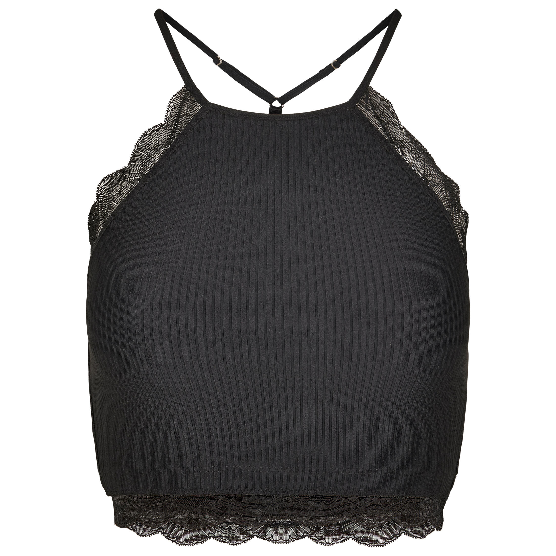 Urban Classics - Crop Top Femme Urban Classic Top - Débardeur - Noir - Decathlon