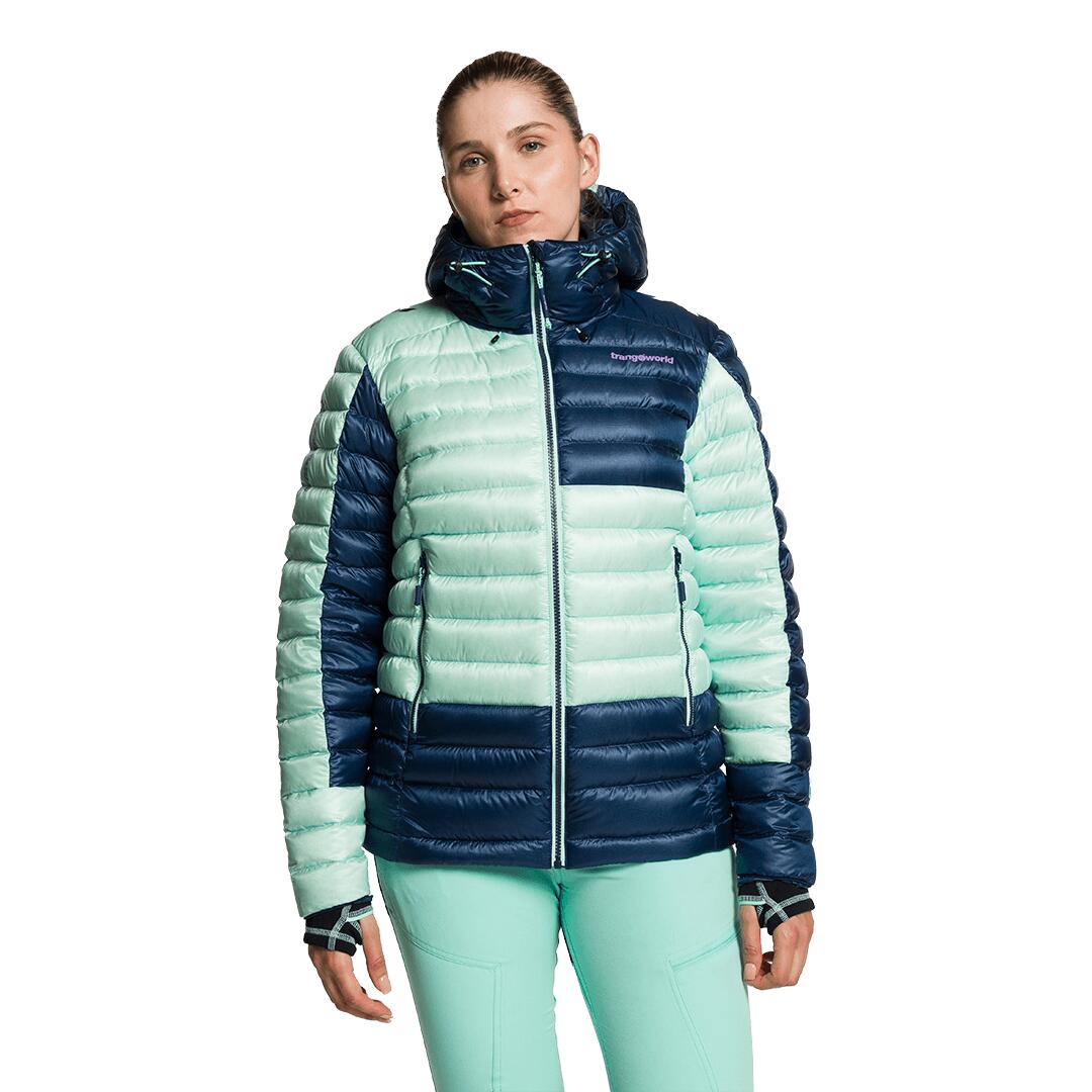Plumífero para Mujer Trangoworld Trx2 800 wm evo Verde/Azul/Negro 180g 800cuin 2/7