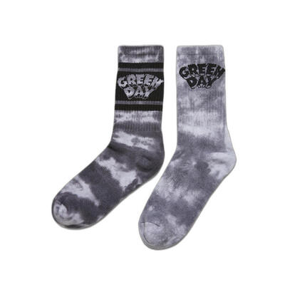 Paar sokken urban classics green day tie die (x2)