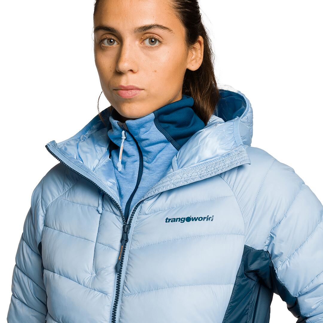 Chaqueta acolchada para Mujer Trangoworld Rulhe v02 Azul/Azul/Gris 7/7