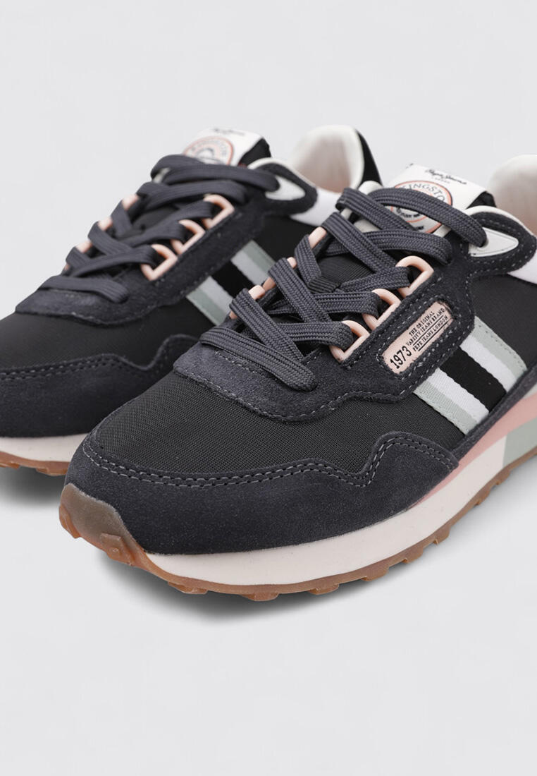Zapatillas Deportivas Mujer Pepe Jeans KINGSTON COLLEGE W Negr 3/4