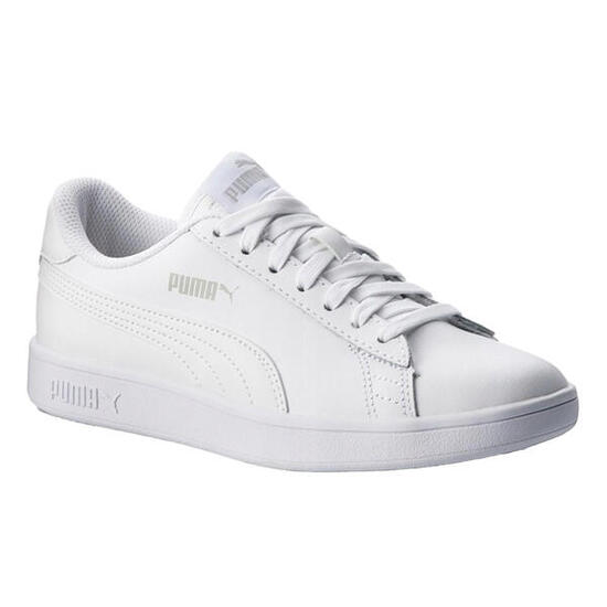 Zapatillas Deportivas de Cuero Smash V2 para Hombre Blanco