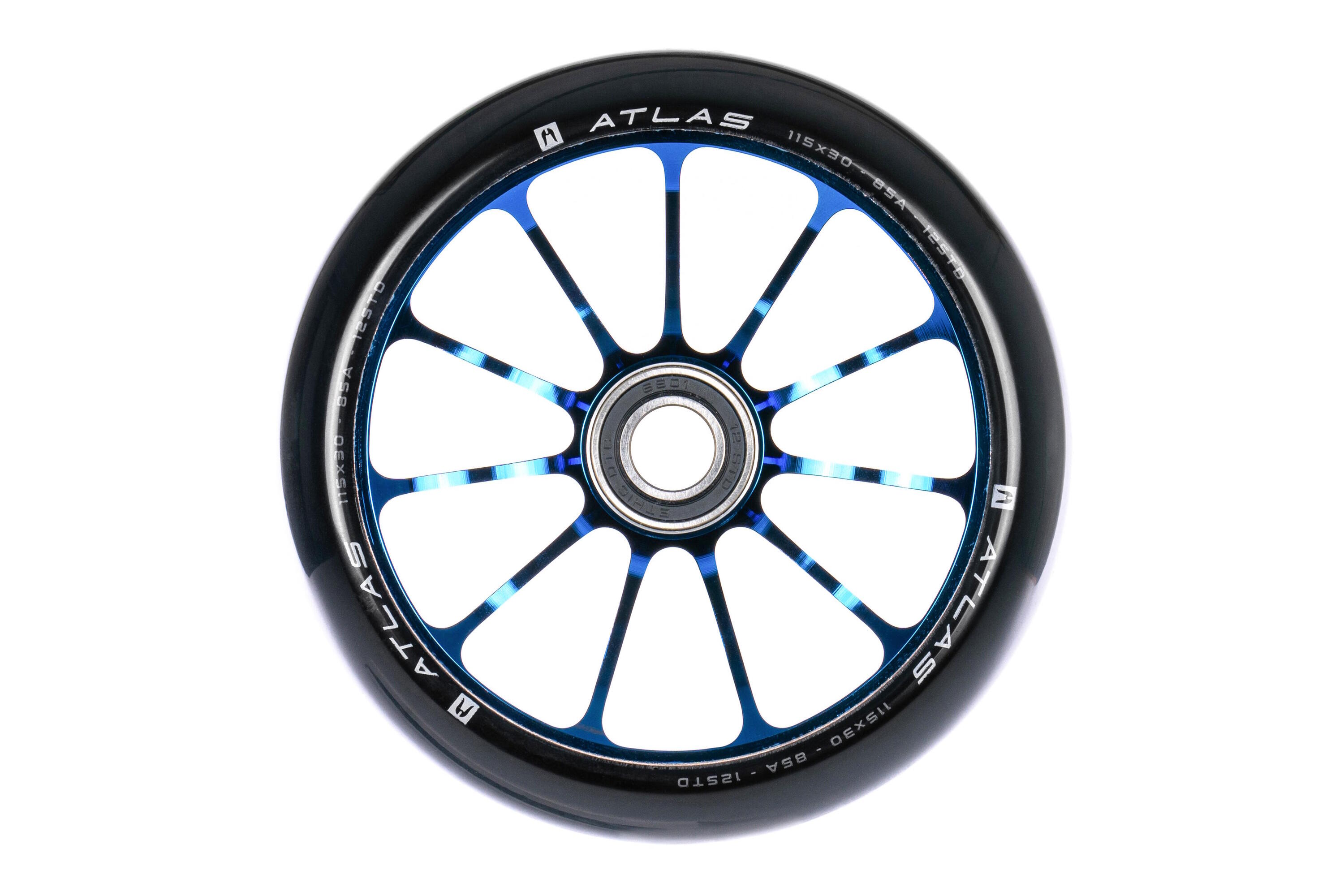ETHIC DTC Roda de Trotinete | Atlas (x1) | Azul Cromado | 115mm | 12STD | Ethic DTC
