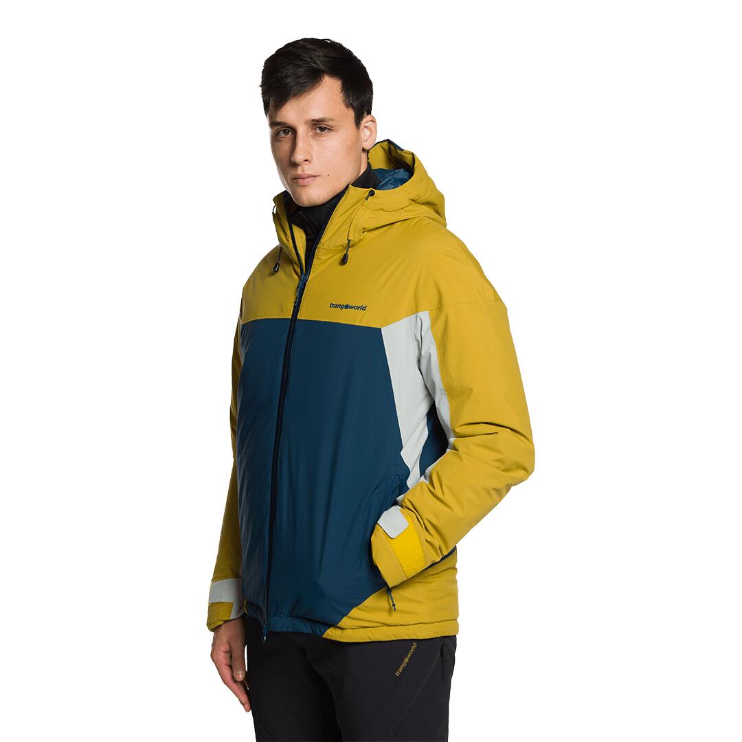 Chaqueta para Hombre Trangoworld Granby termic Amarillo/Azul/Gris Impermeable 3/7