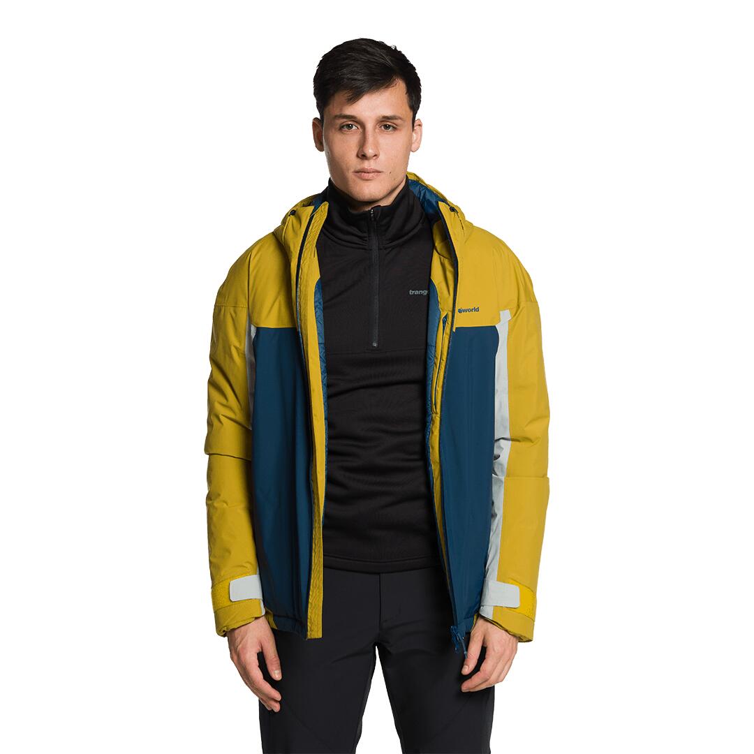 Chaqueta para Hombre Trangoworld Granby termic Amarillo/Azul/Gris Impermeable 5/7
