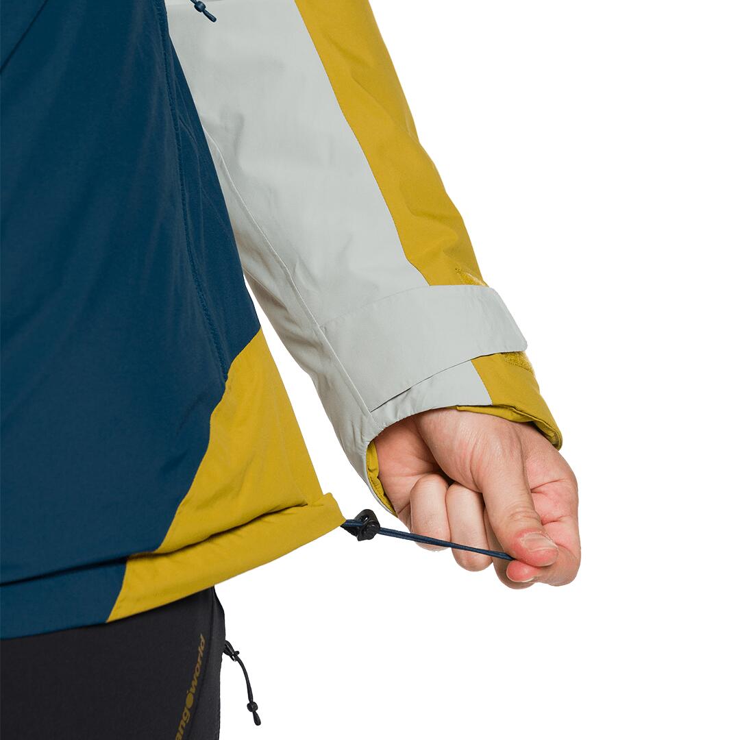 Chaqueta para Hombre Trangoworld Granby termic Amarillo/Azul/Gris Impermeable 6/7