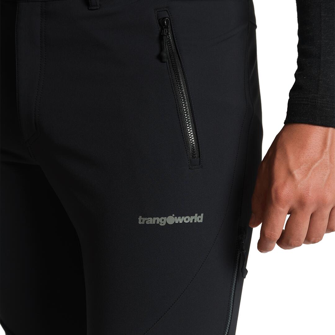 Pantalón para Hombre Trangoworld Grisons extreme Negro 3/4