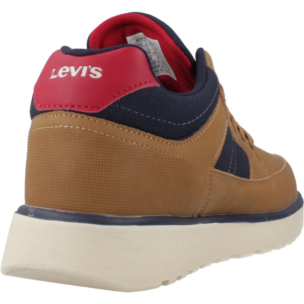 Baskets Levi's Modèle Montana Couleur Brun Clair 3/5