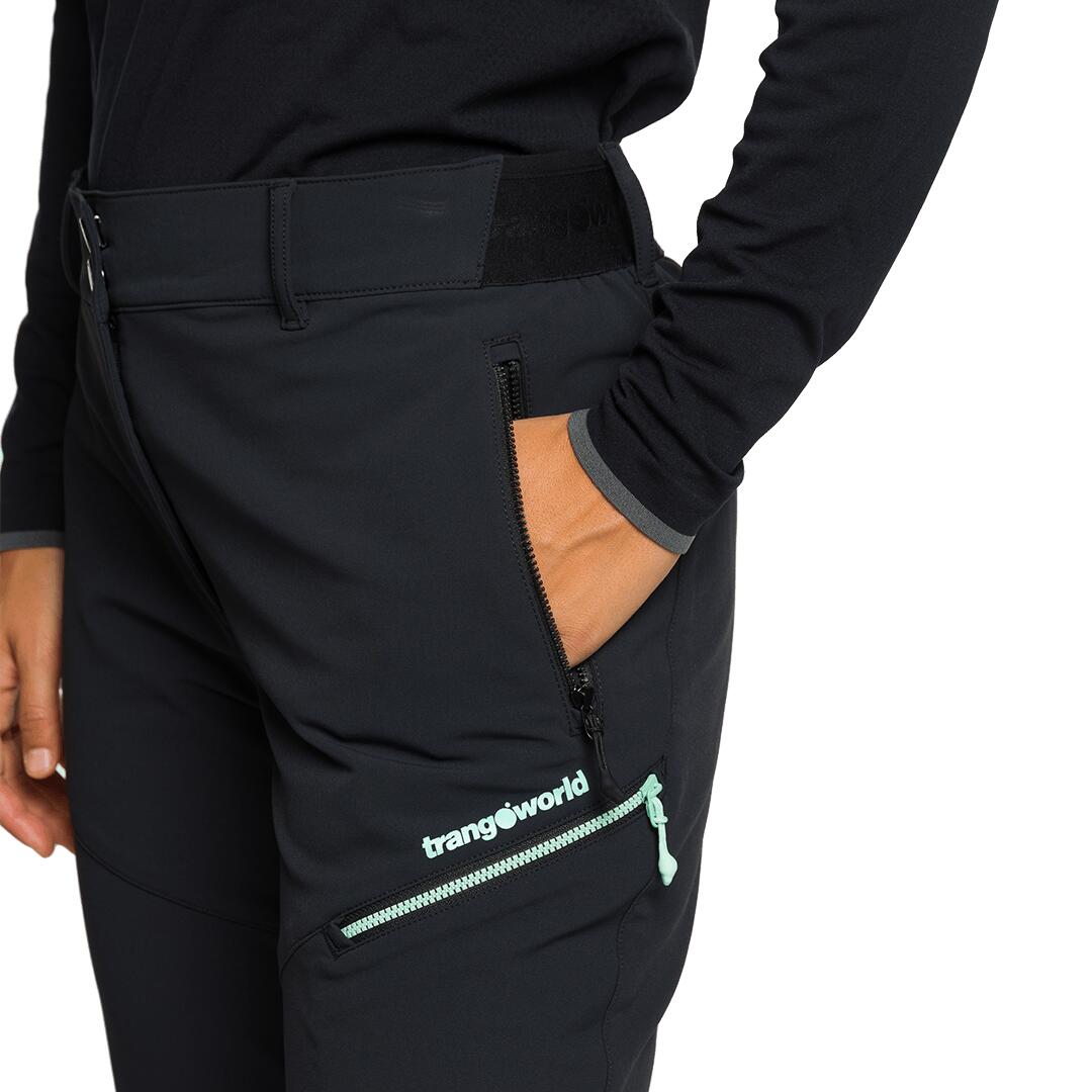 Pantalón para Mujer Trangoworld Noguera v02 Negro/Gris/Negro 3/6
