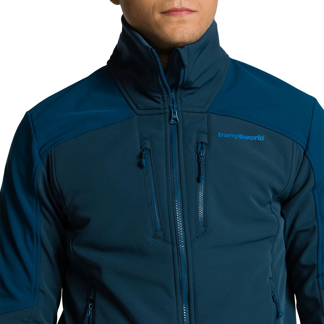 Softshell para Hombre Trangoworld Lyskamm Azul/Azul/Negro 4/5