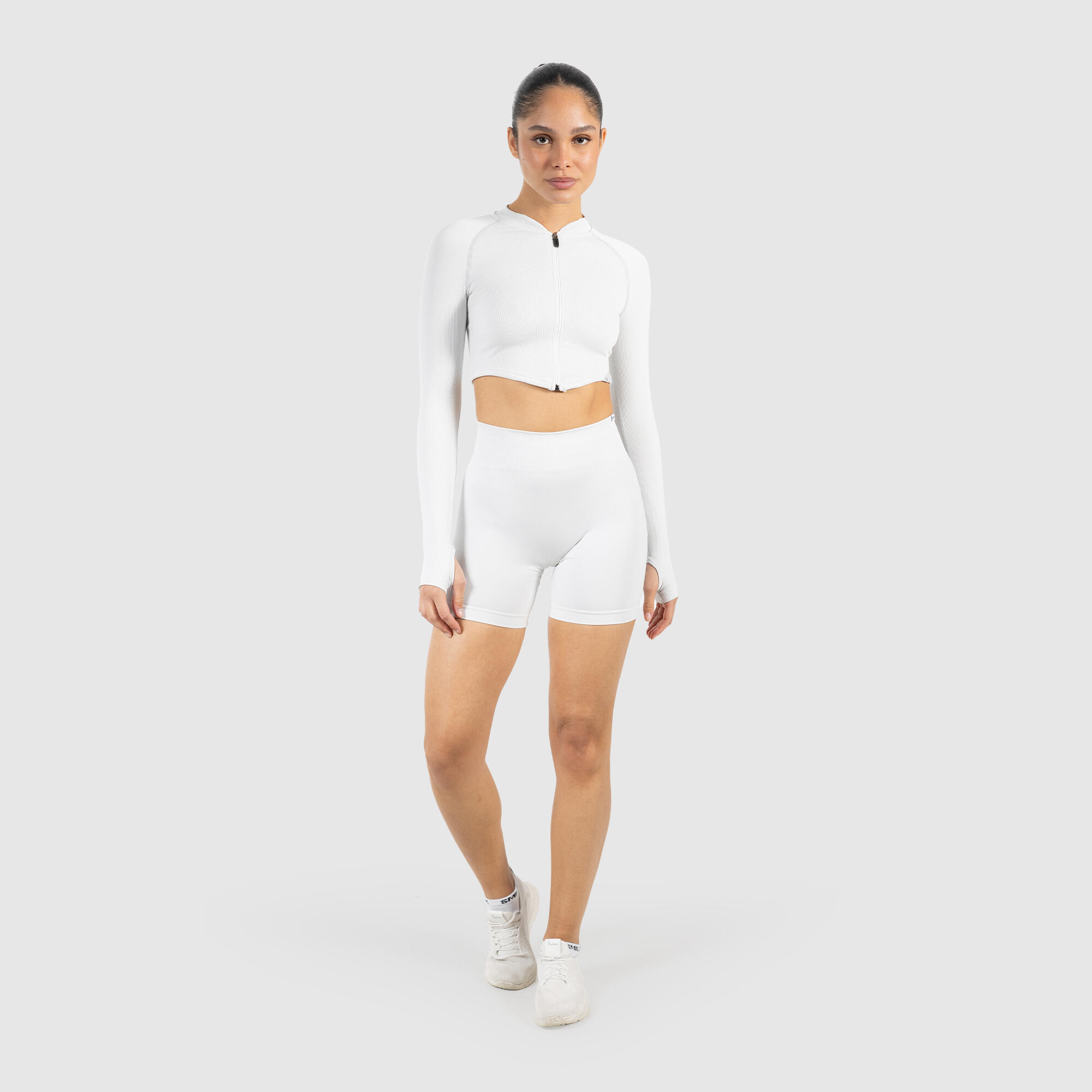 Damen Crop Jacke Harly Creme 3/5