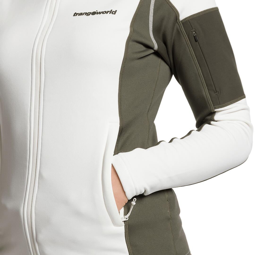 Chaqueta para Mujer Trangoworld Woomba Blanco/Verde 3/3