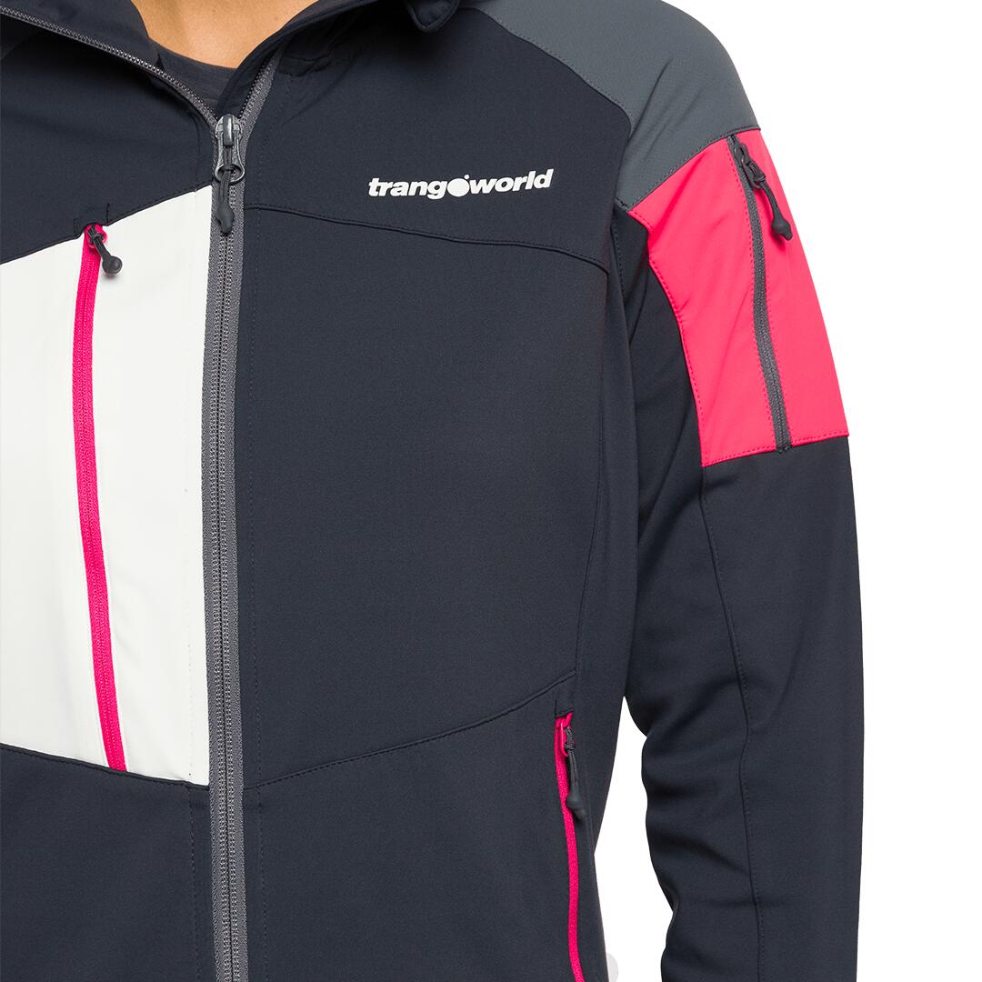 Chaqueta para Mujer Trangoworld Odle Gris/Gris/Rosa 6/7