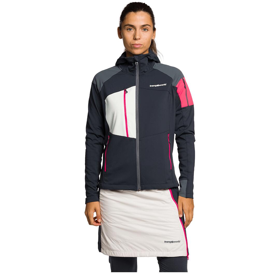 Chaqueta para Mujer Trangoworld Odle Gris/Gris/Rosa 2/7