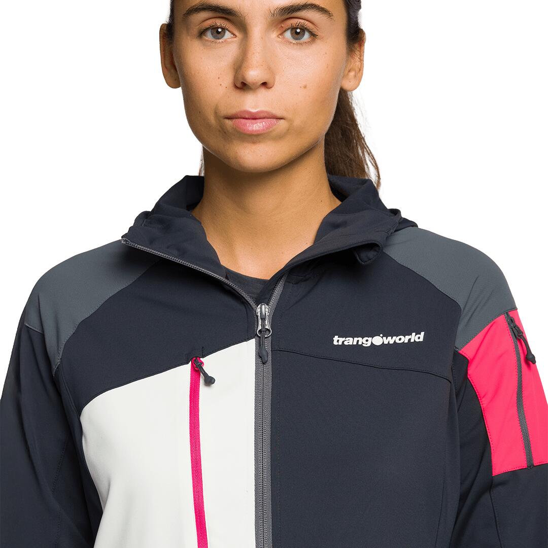 Chaqueta para Mujer Trangoworld Odle Gris/Gris/Rosa 7/7