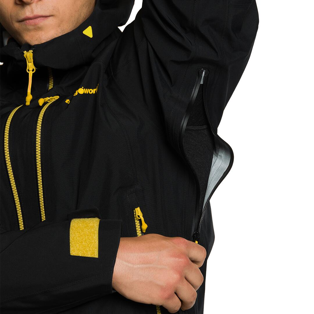 Chaqueta para Hombre Trangoworld Tosos Negro/Negro Impermeable 7/7