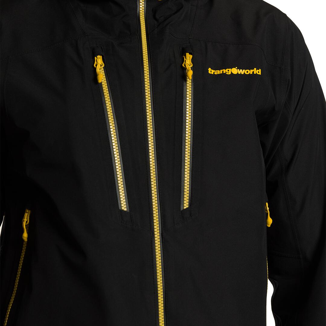 Chaqueta para Hombre Trangoworld Tosos Negro/Negro Impermeable 6/7