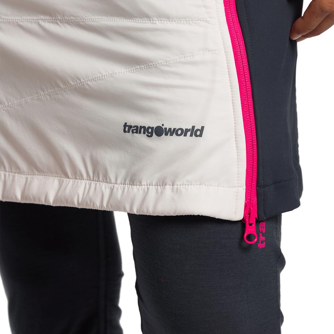 Falda para Mujer Trangoworld Turba Blanco/Gris/Gris 3/6
