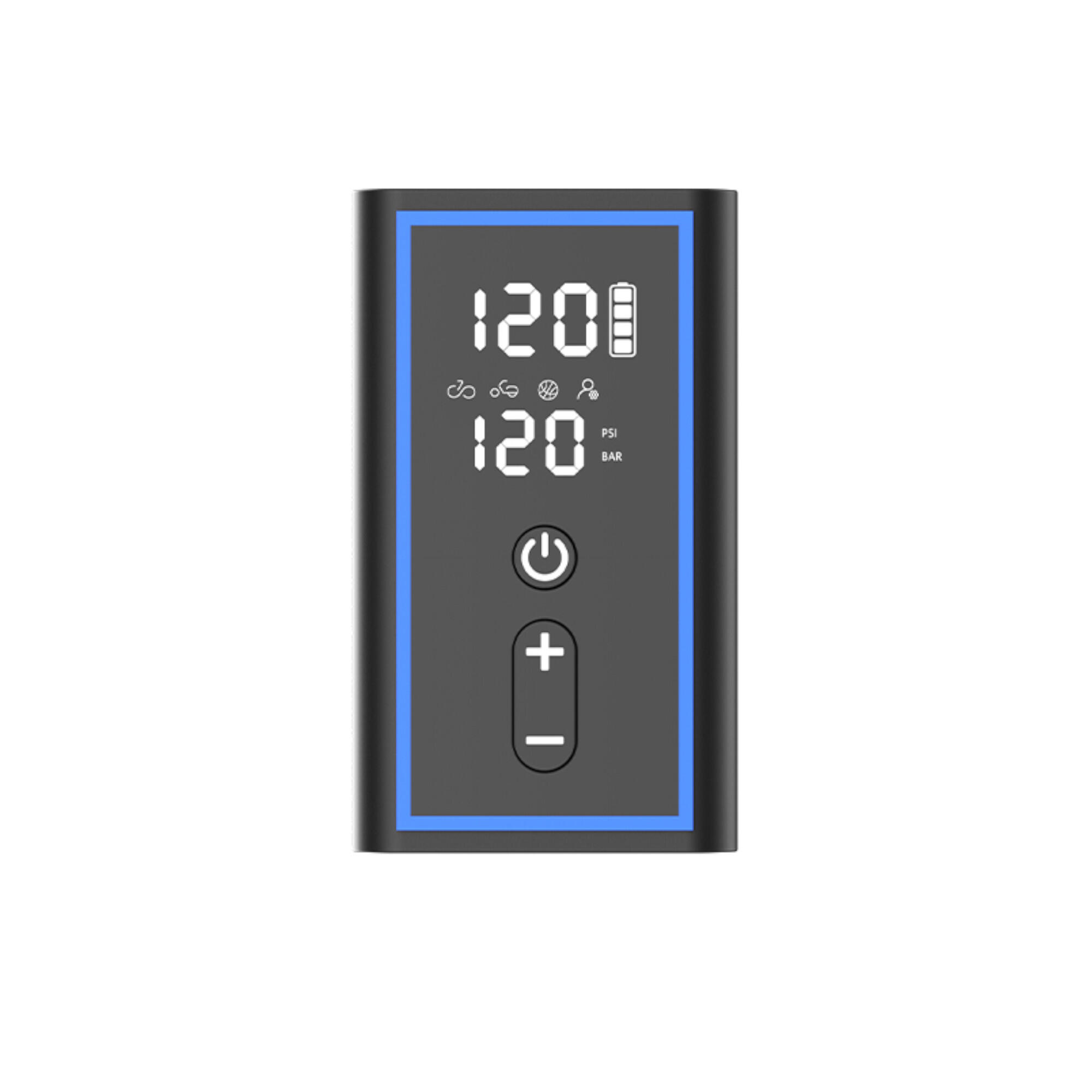 MINI INFLADOR ELÉCTRICO MANÓMETRO DIGITAL (MAX 120 PSI / 8 BAR) 2/4