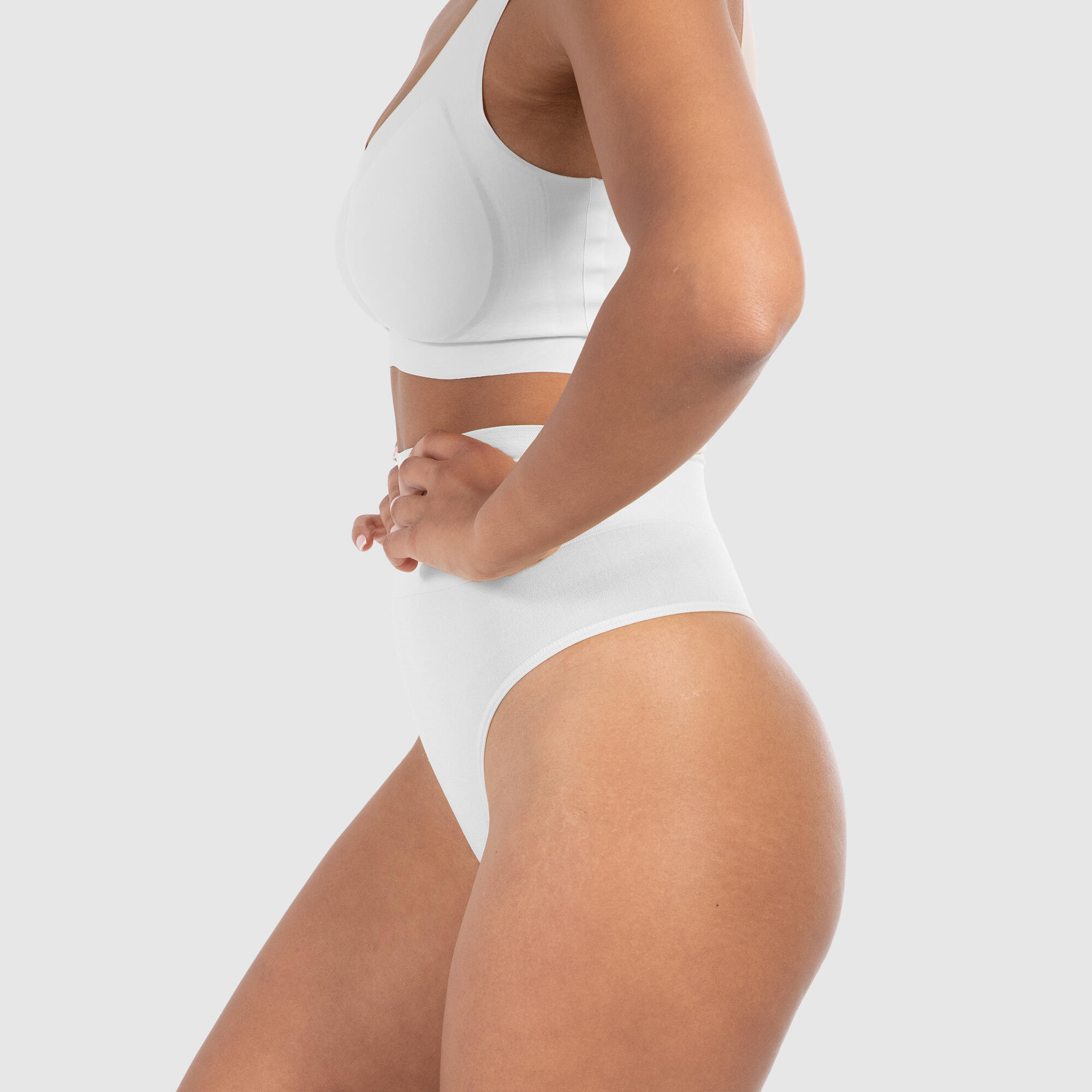 Damen Mid Waist String Nysa Weiß 2/5
