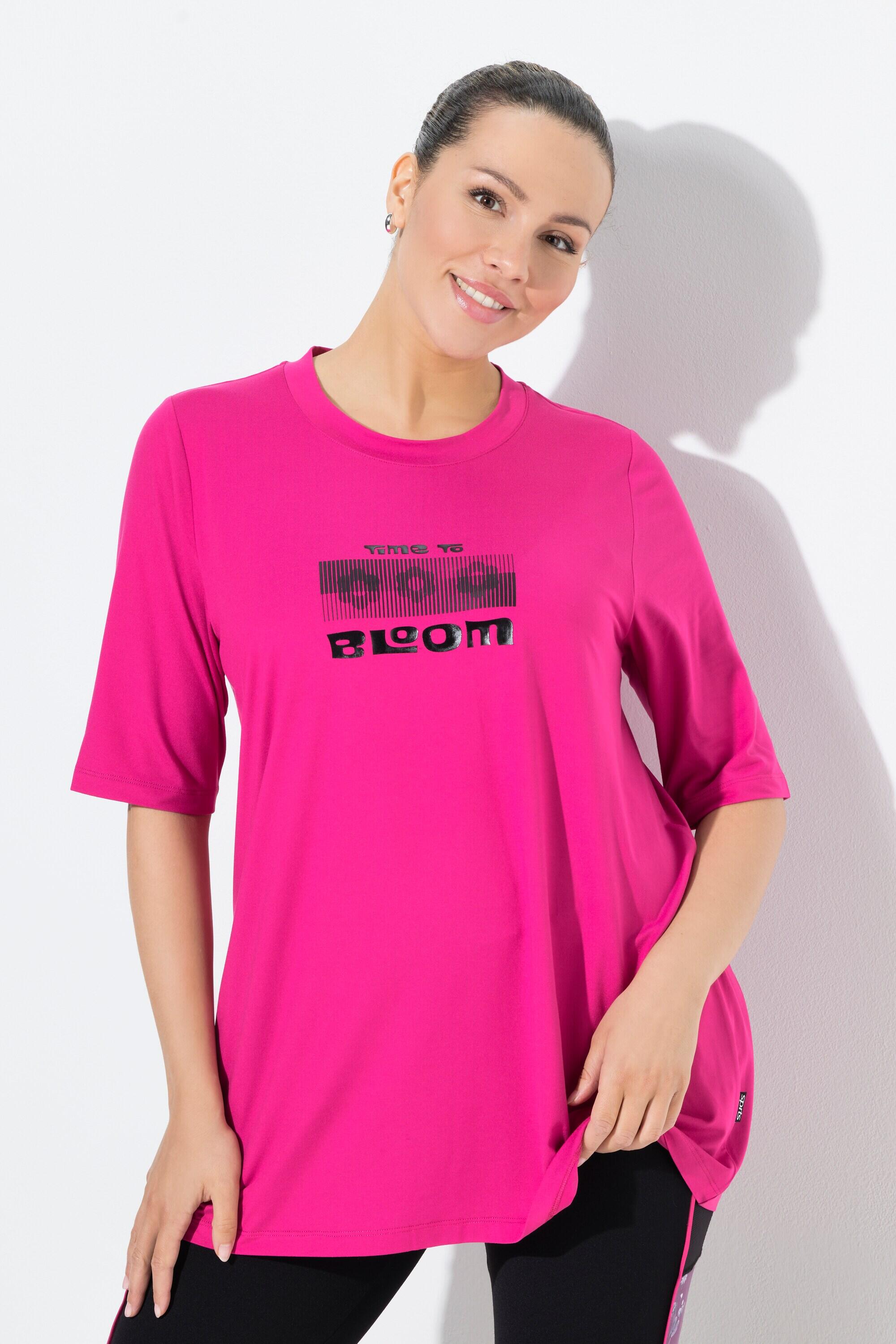 Damen Funktions-Longshirt A-Linie Rundhals Halbarm recycelt 8/9