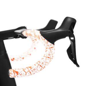 Fita para Guiador Supacaz Super Sticky Kush White Neon Orange Splat-Enrolamento 2/5