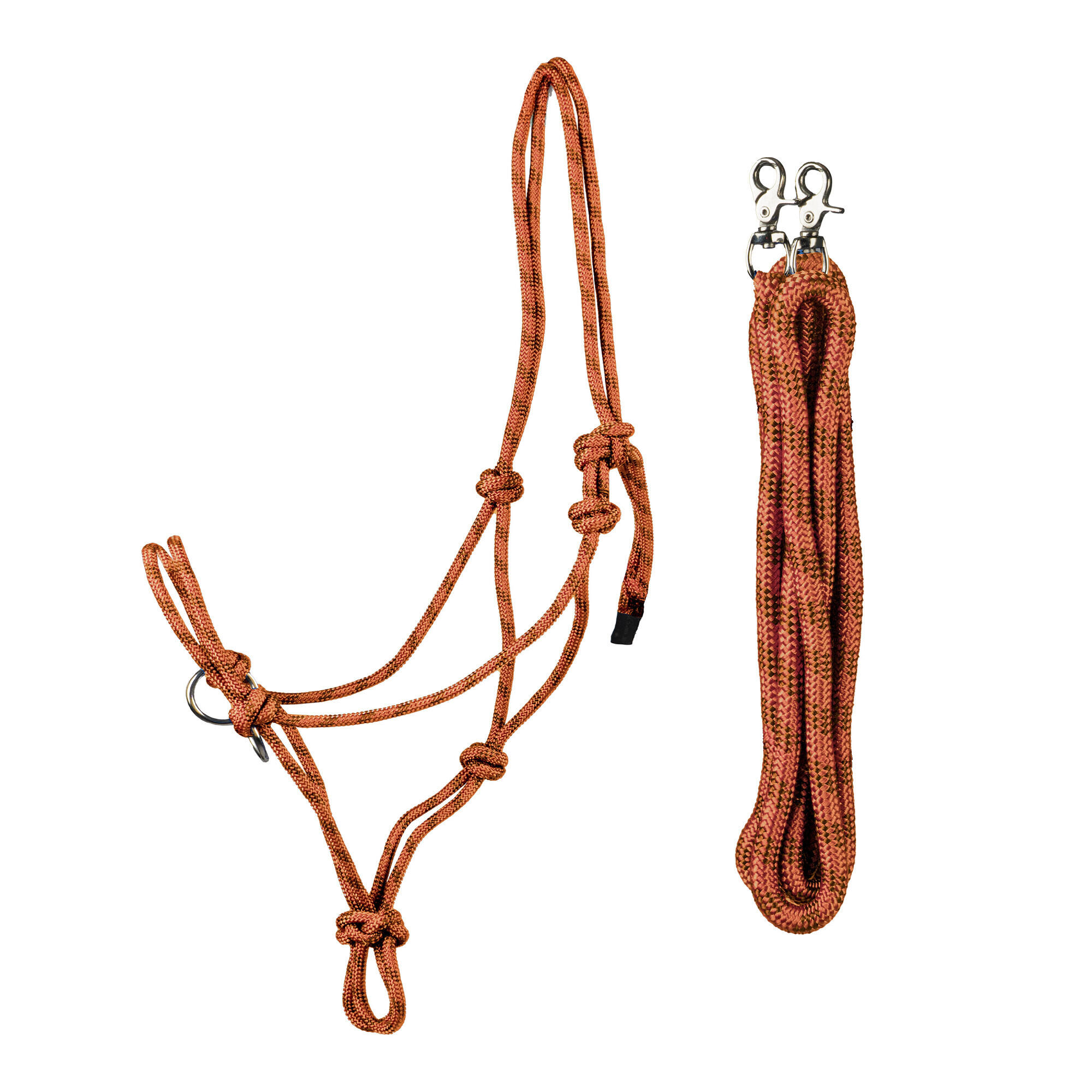 Horka - Ensemble Licol Et Longe Éthologique Pour Cheval De Compétition Horka - Pack Licol Et Longe - Bordeaux|rouge - Cob - Decathlon